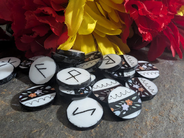 Midnight Bloom - elder futhark runes