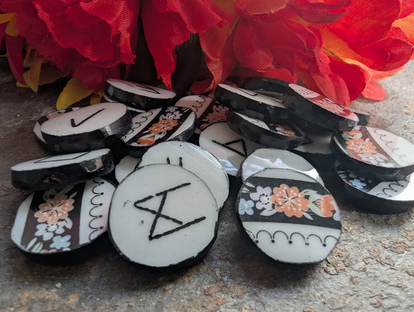 Midnight Bloom - elder futhark runes