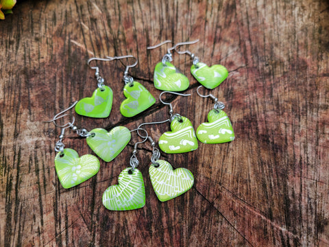 Lime Monster - earrings