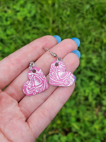 Pink Monster - earrings