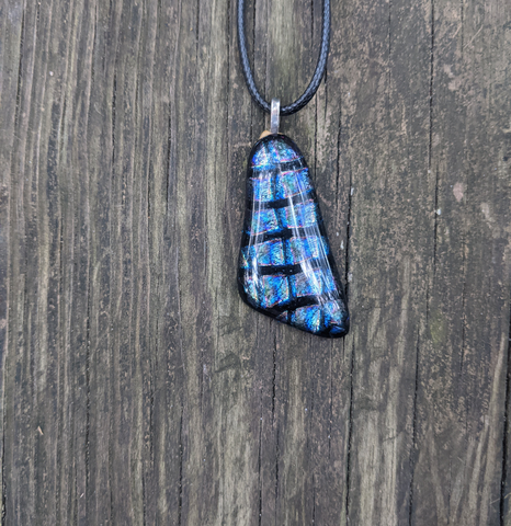 Butterfly Wing glass pendant