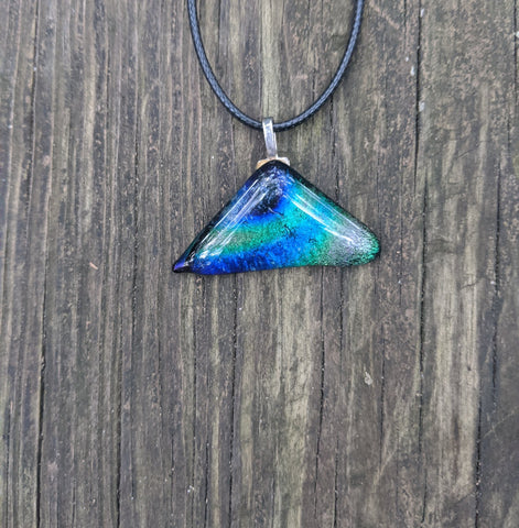 Bremuda triangle - glass pendant