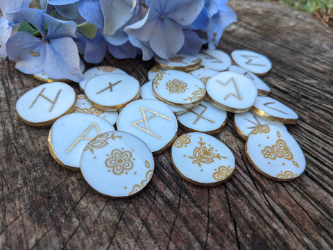 Butterfly Gold - Elder Futhark Runes